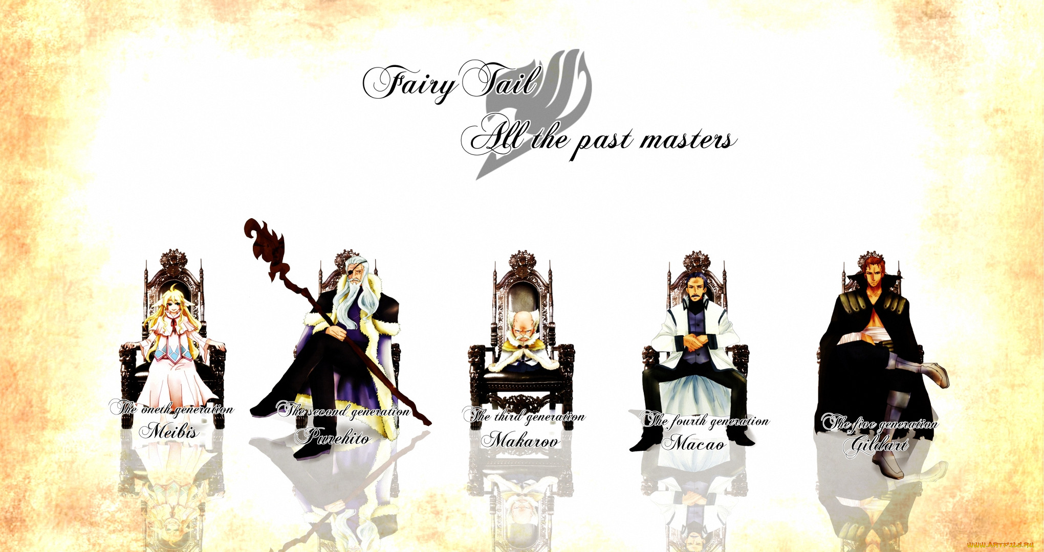 , fairy tail, meibis, , , , , gildart, macao, purehito, master, makarov